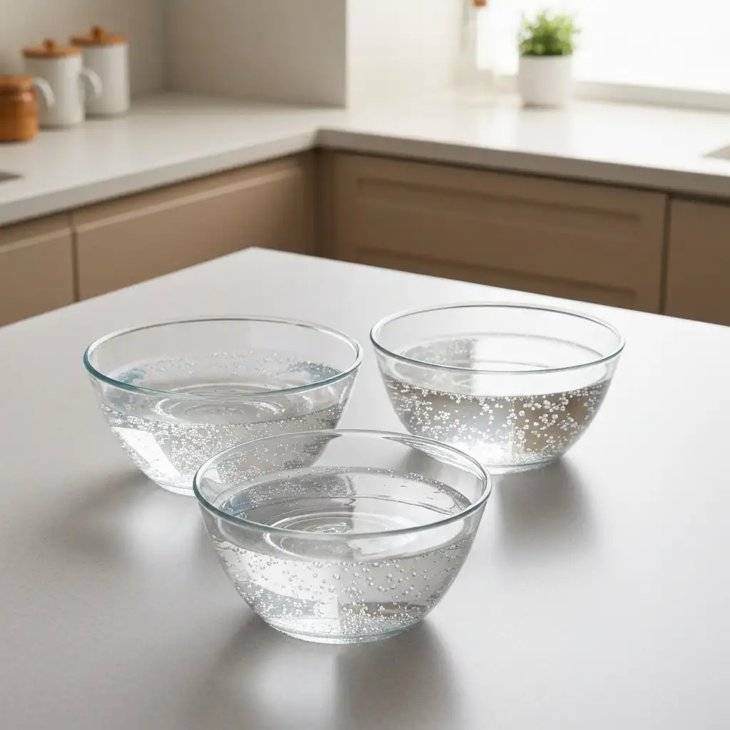 강아지의 취향에 맞춰 선택할 수 있는 다양한 재질과 형태의 물그릇과 자동 급수기의 모습입니다.