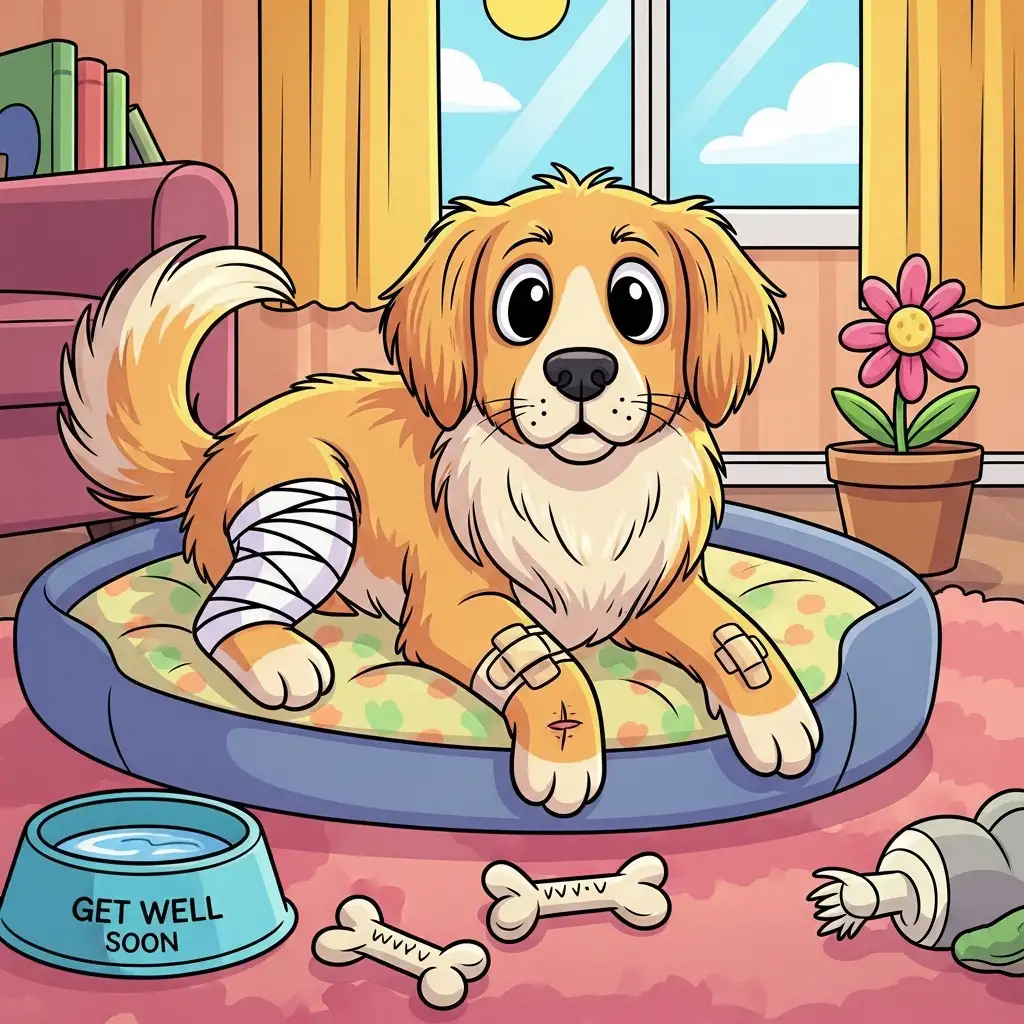 슬개골 수술한 강아지