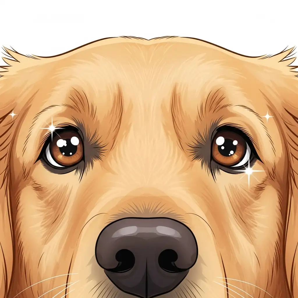 건강하고 맑은 눈을 가진 강아지의 모습으로 강아지안구관리의 중요성을 보여주는 이미지입니다.