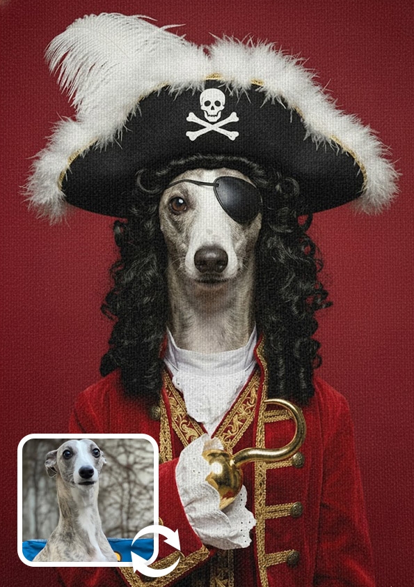 후크선장 패브릭 포스터