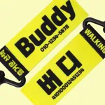 강아지 인식표 텍스트 라이트옐로우 썸네일